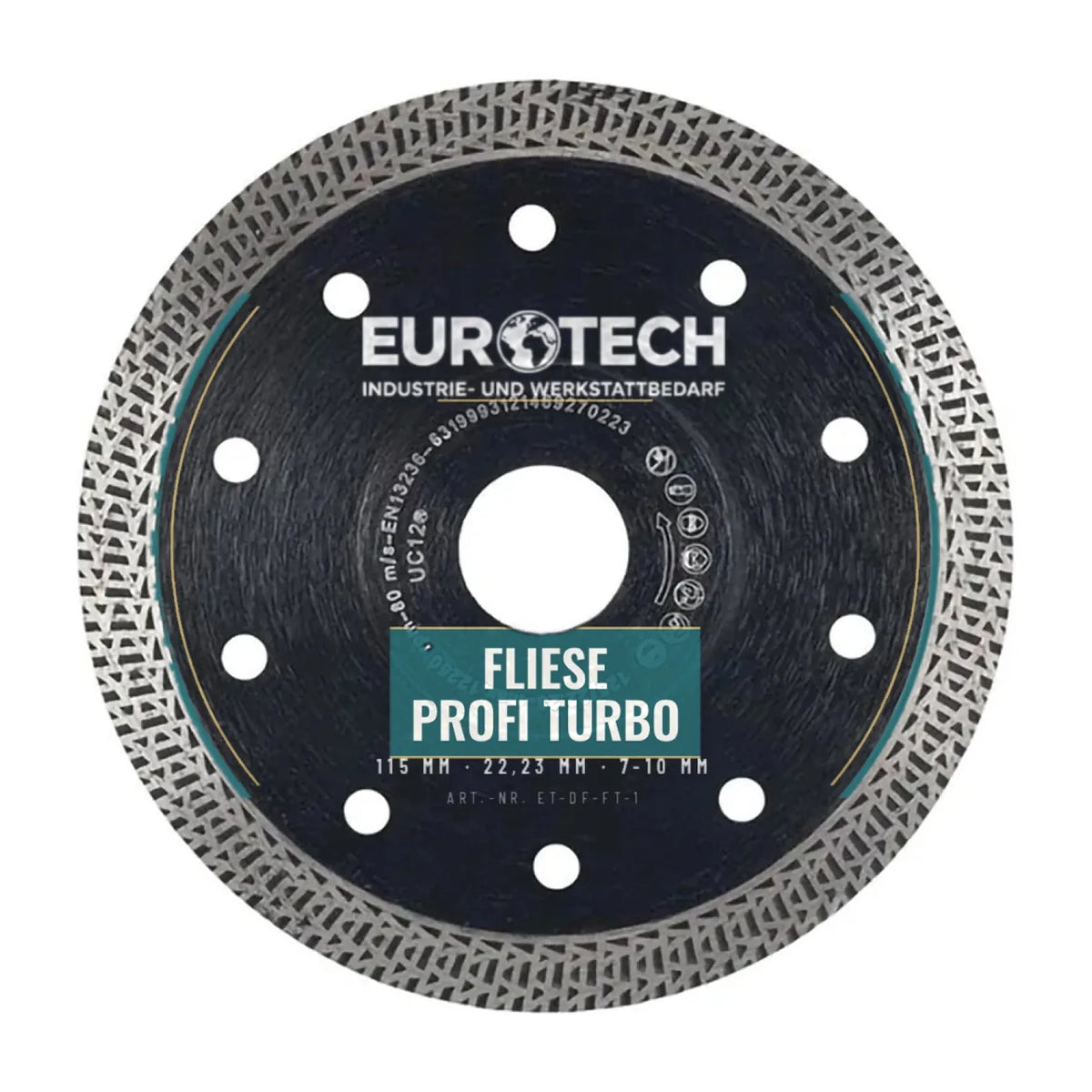 Diamant-Trennscheibe Fliese Profi Turbo