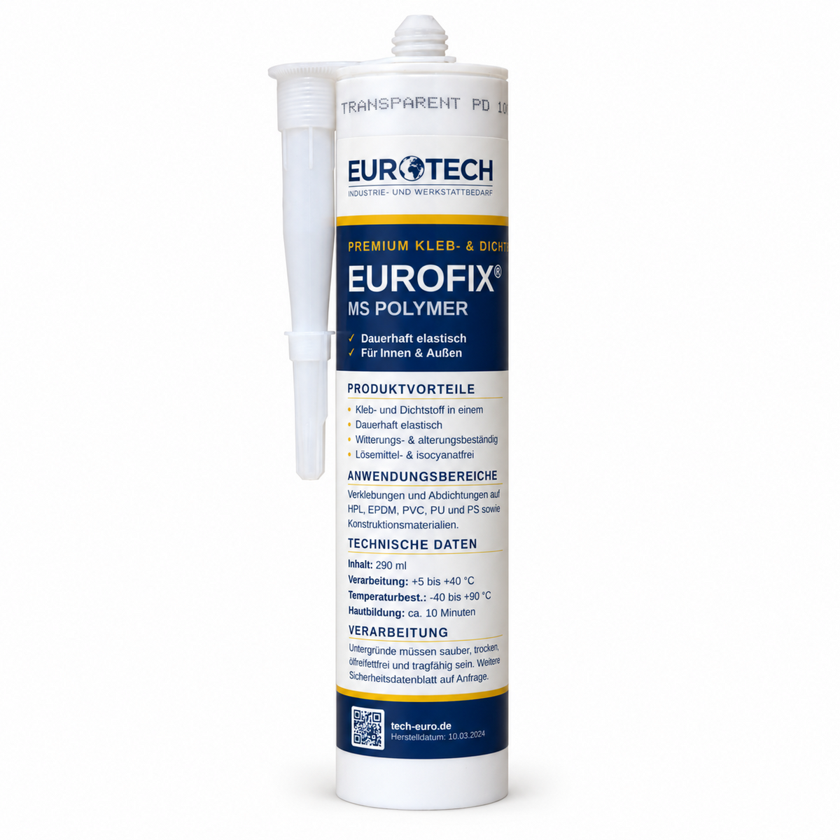 EUROFIX MS Polymer Kleb- & Dichtstoff 290 ml