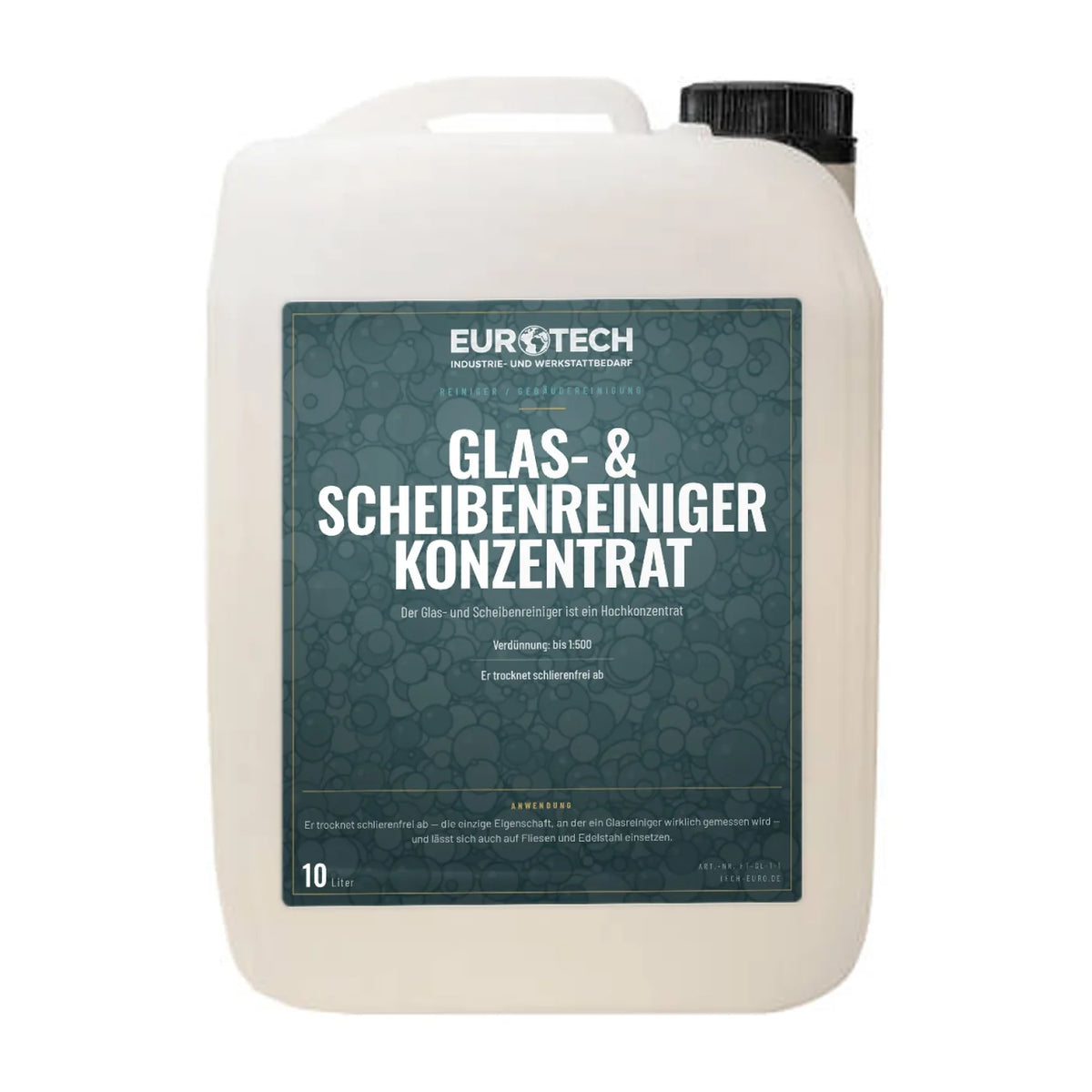 Glas- und Scheibenreiniger Konzentrat für schlierenfreie Reinigung von Glasflächen und Fenstern