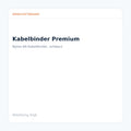 Kabelbinder Premium aus Nylon 66, schwarz, für Elektroinstallation und Befestigung