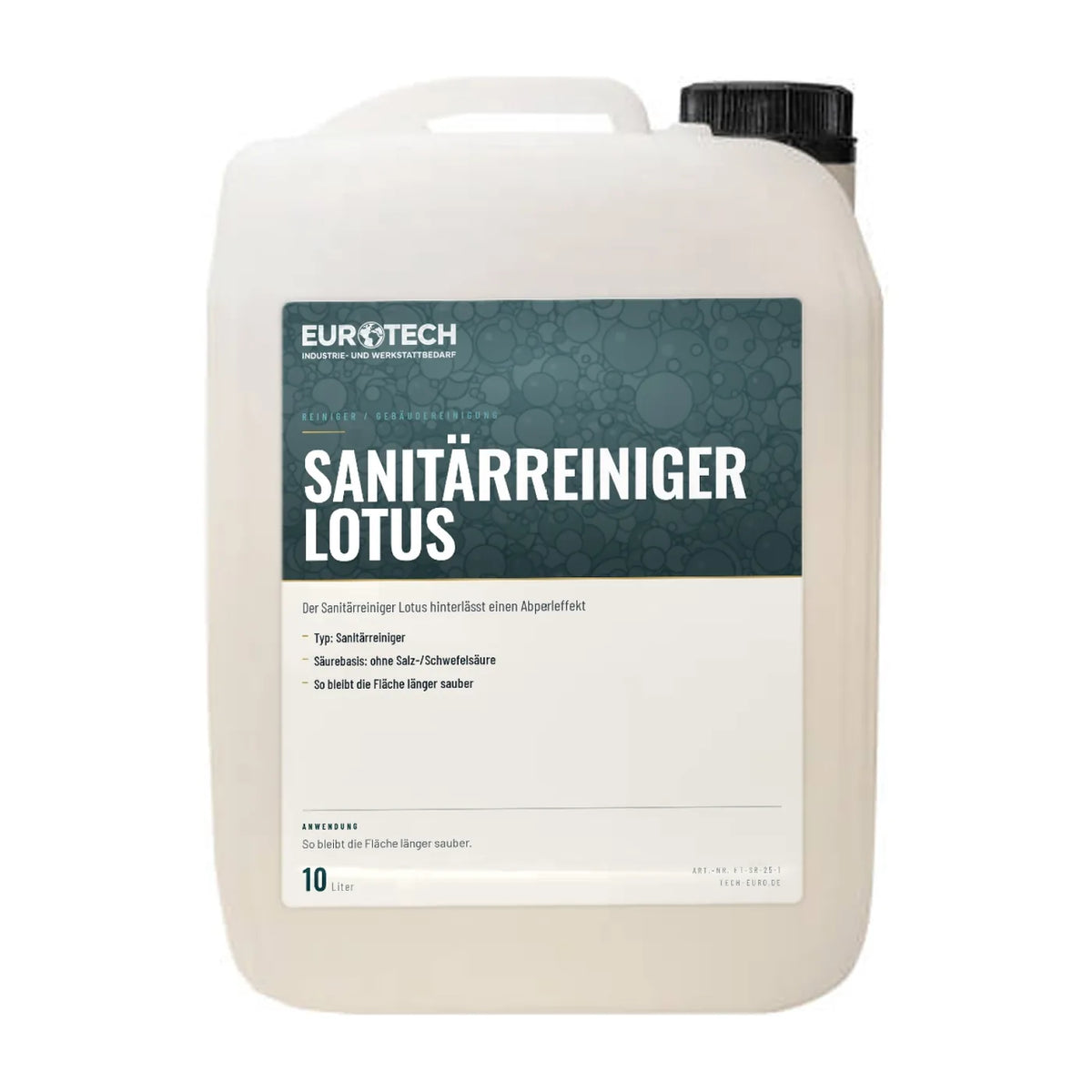 Sanitärreiniger Lotus mit Abperleffekt für Waschräume und Sanitäranlagen