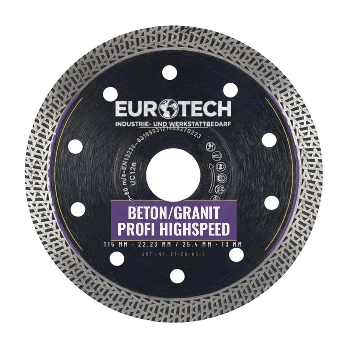 Diamant-Trennscheibe Beton und Granit Profi HighSpeed 115 bis 350 mm