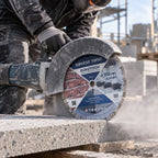 Illustrative Anwendungsszene mit EUROCUT TURBO Diamant-Trennscheibe an Beton