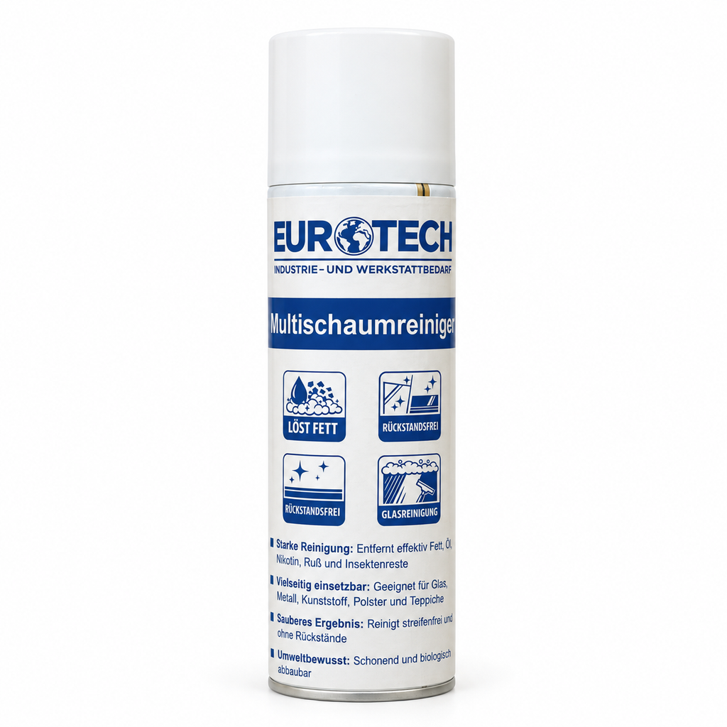 EUROTECH Multischaumreiniger 500 ml | Aktivschaum – Produktansicht auf weißem Hintergrund